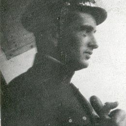 Хомутов М.Д. за штурвалом. 1941 г.
