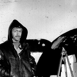 1962 г. Рыбин В.Г. на льдине в Арктике. Экспедиция &amp;amp;quot;Север-14&amp;amp;quot;.