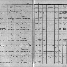 Список безвозвратных потерь за 1943 г.