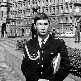 1975. Ленинград. Где то на мероприятии. Петр Варпаховский.