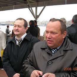 2008. Санкт-Петербург. Встреча обнокашников 30 лет выпуска. Лаврентьев, Алютин.