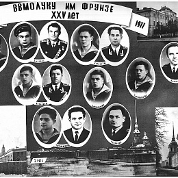 1977 год, страница альбома к 25-летию выпуска из Училища.