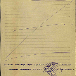 Наградной лист на орден "Красного Знамени" 1941 г. (2-я стр.). Не реализован.