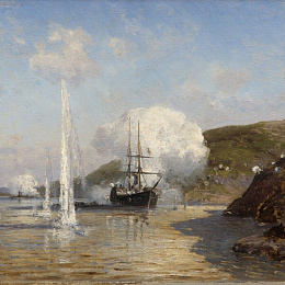 Боголюбов А.П. Дело лейтенанта Скрыдлова на Дунае, 1881 г.