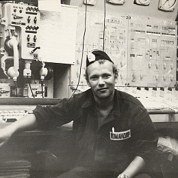 1990. Полярный. Командир Борис Борисович Алютин в цп подводной лодки пр. 877 &amp;amp;amp;quot;Калуга&amp;amp;amp;quot;.
